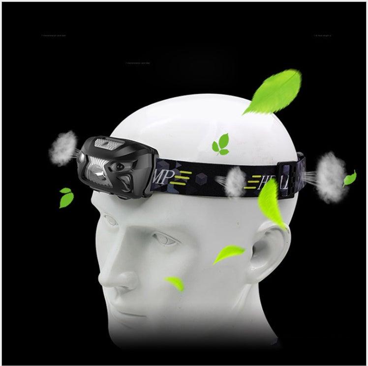 Rechargeable Adjustable  LED USB Headlight Powerfull Elastic High Lumens Headband Headlamp Motion Sensor Flashlight For Adults Kids Running Camping Hiking Camping
