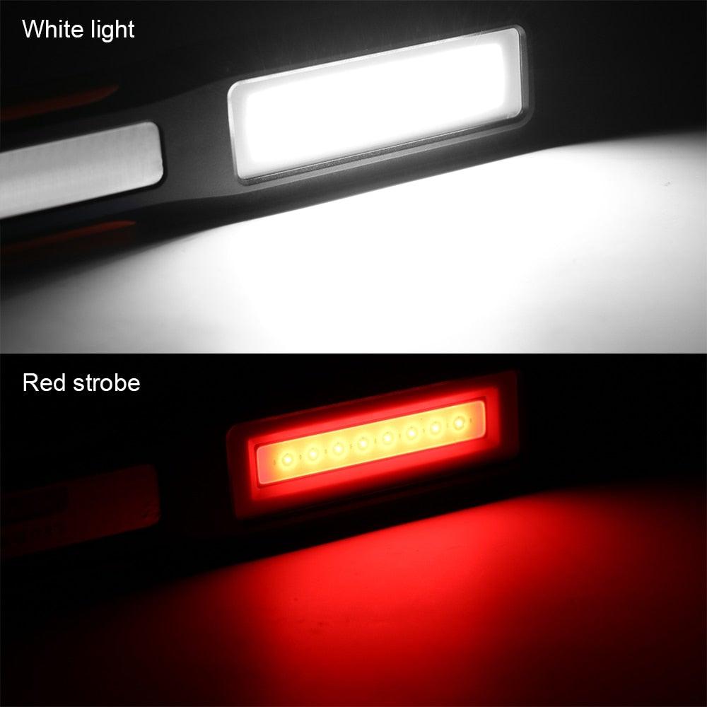 Rechargeable USB LED Work Lights Bright Flashlight and Work Light with Clip and Magnetic Base and Rotatable Clip  Magnetic Flashlight For Working Inspection Camping Car Repair Maintenance