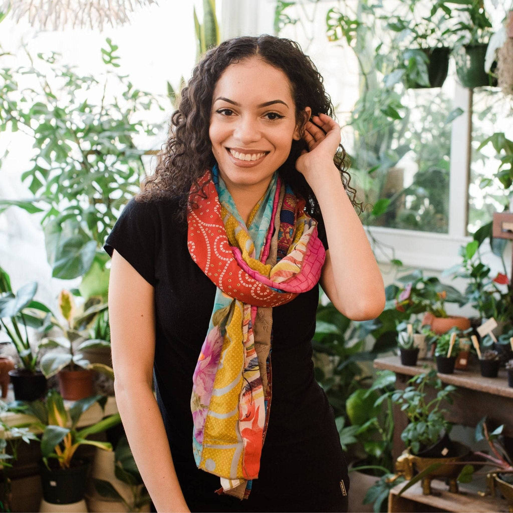 The Original Medley Scarf. ♻️ Made from Sari Magic