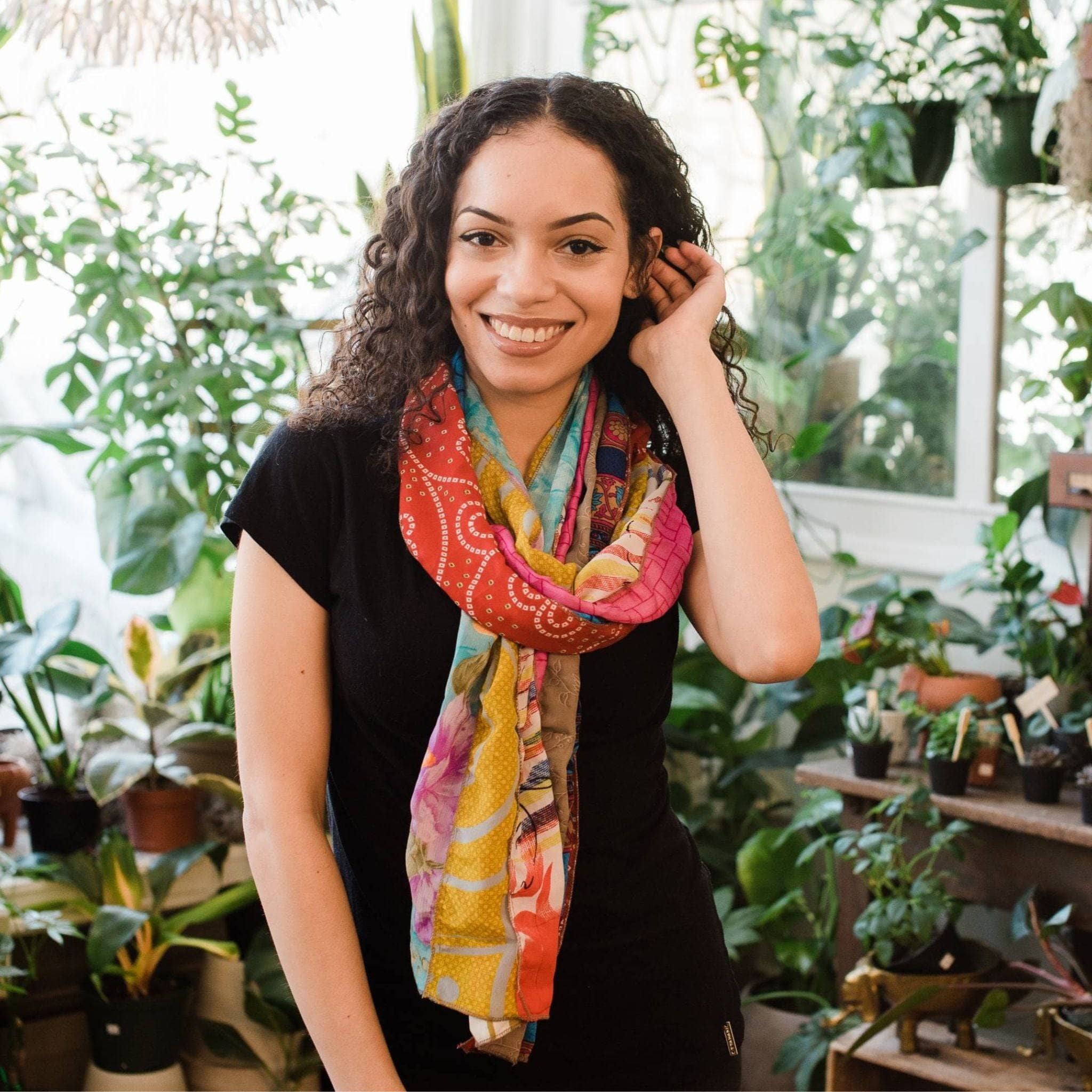 The Original Medley Scarf. ♻️ Made from Sari Magic