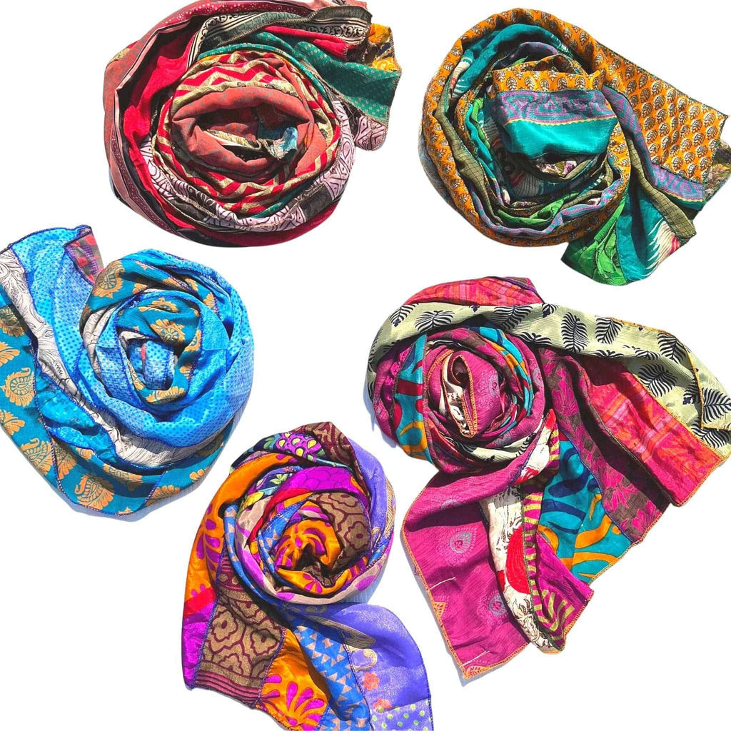 The Original Medley Scarf. ♻️ Made from Sari Magic