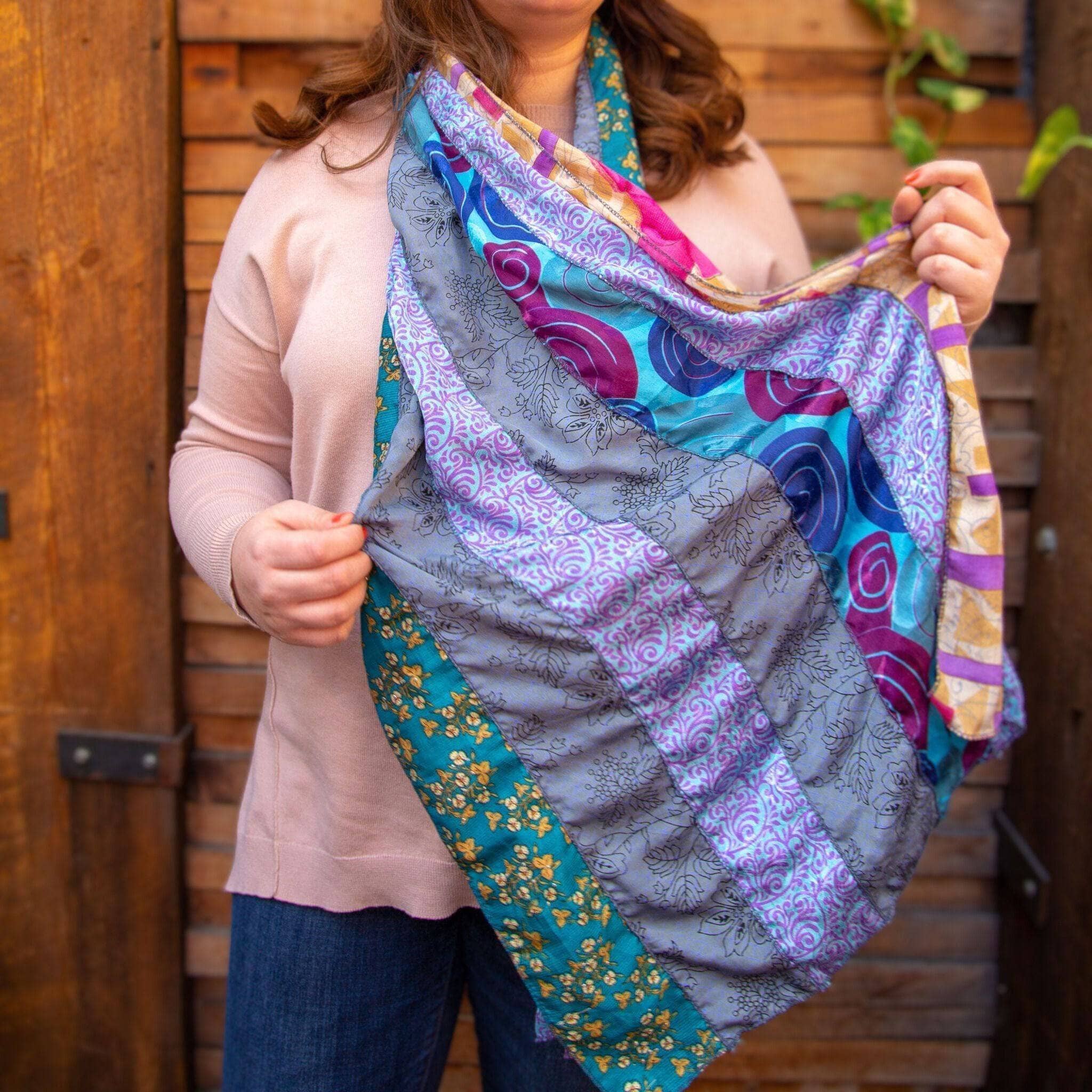 The Original Medley Scarf. ♻️ Made from Sari Magic