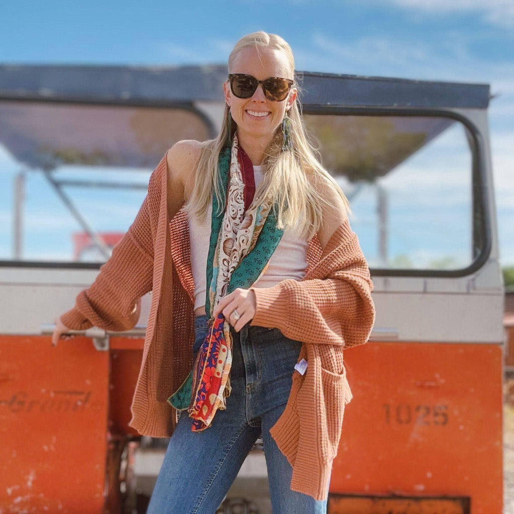 The Original Medley Scarf. ♻️ Made from Sari Magic