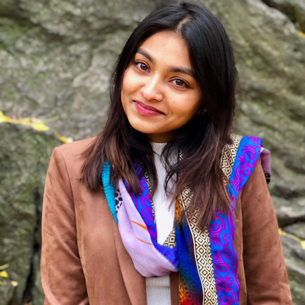 The Original Medley Scarf. ♻️ Made from Sari Magic