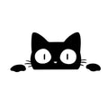 Reflective Peeking Cat Animal Car Styling Decorative Stickers Auto Window Decals Reflective PET Cartoon Car Vinyl Sticker Decal Car Accessories  Cat Watching Vinyl Reflective Decals Waterproof Funny Self-Adhesive for Car Window Bumper Laptop Motorcycle