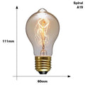 Retro Edison Bulb ST64 A19 T45 G80 G95 G125 Incandescent Light Bulb E27 220V 40W filament bulb lighting tubes Edison