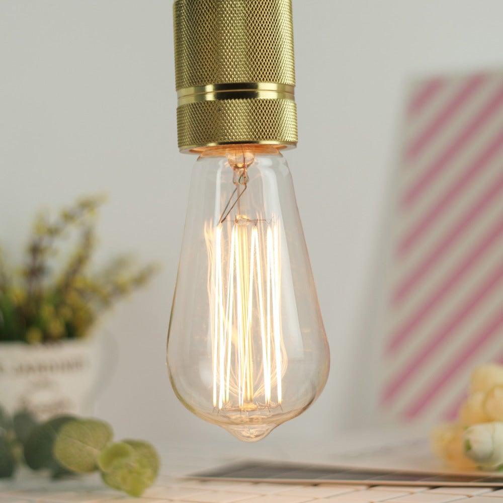 Retro Edison Light Bulb Filament Incandescent Ampoule Bulbs Antique Vintage Style Light Amber Warm Dimmable Vintage Edison Light Bulb For Table Lamp Restaurant Home Office