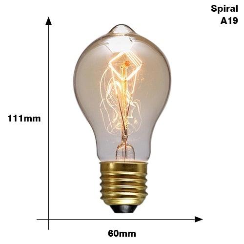 Retro Edison Light Bulb Vintage Edison Lamp Vintage Incandescent  Edison Light Bulbs Edison Filament Light Bulb Dimmable Warm White Different Shape Light