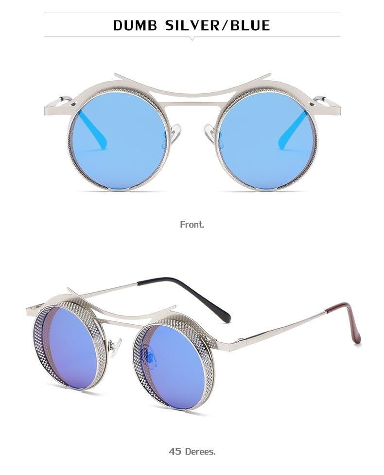 Retro Metal Round Circle Frame Sunglasses For Men New Fashionable New Round Shape Style Glasses For Women New Vintage Luxury Style Retro Sunglasses