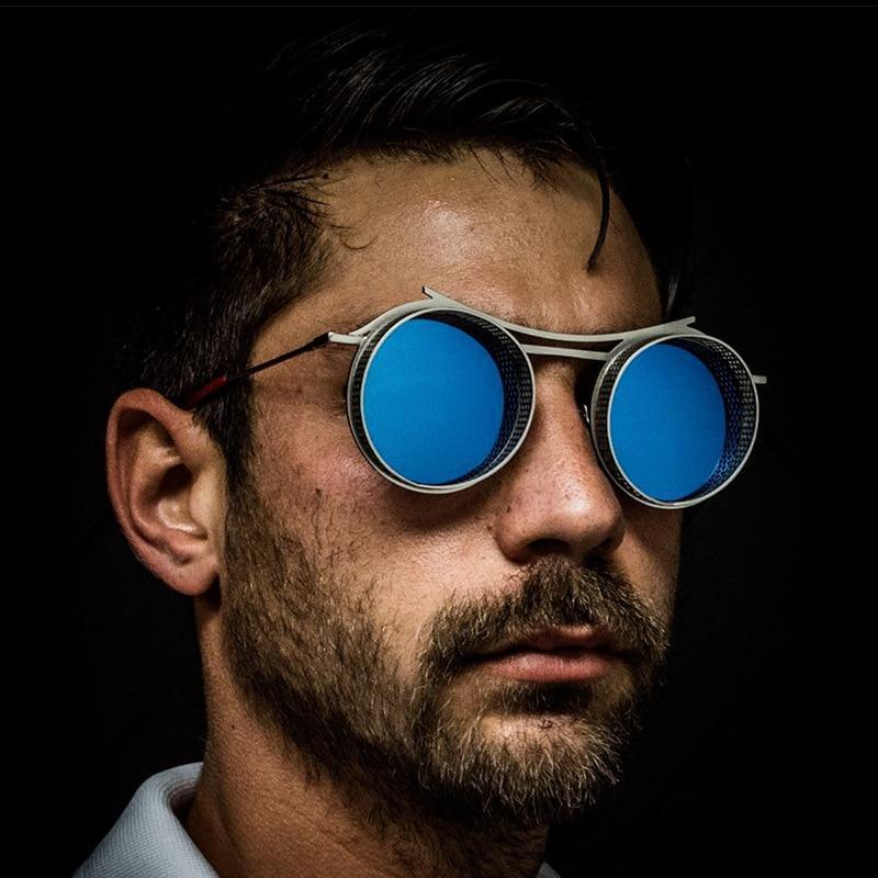 Retro Metal Round Circle Frame Sunglasses For Men New Fashionable New Round Shape Style Glasses For Women New Vintage Luxury Style Retro Sunglasses