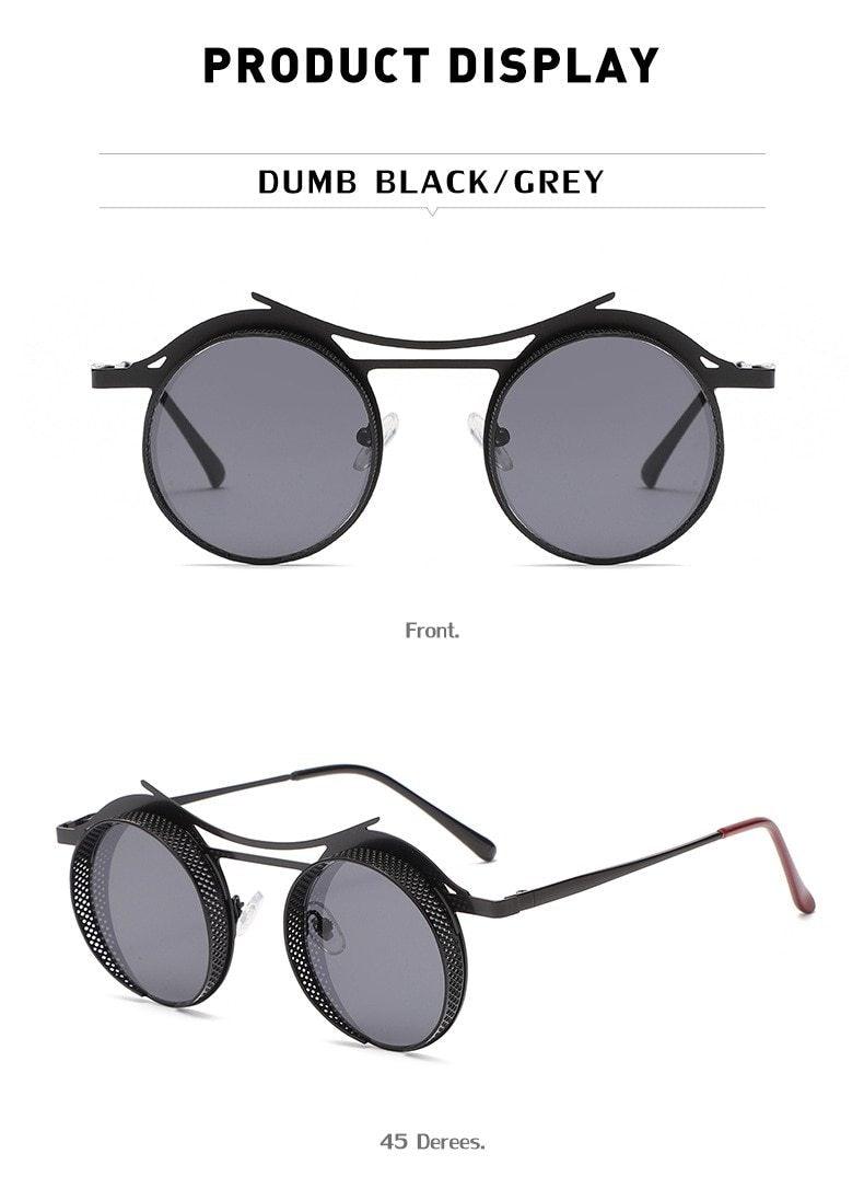Retro Metal Round Circle Frame Sunglasses For Men New Fashionable New Round Shape Style Glasses For Women New Vintage Luxury Style Retro Sunglasses