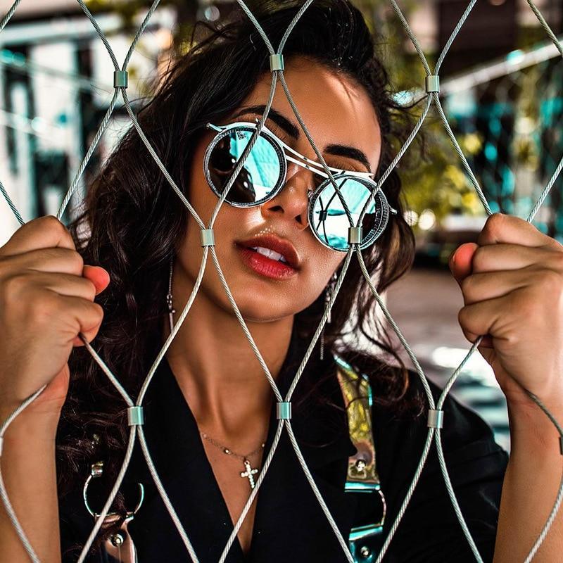 Retro Metal Round Circle Frame Sunglasses For Men New Fashionable New Round Shape Style Glasses For Women New Vintage Luxury Style Retro Sunglasses