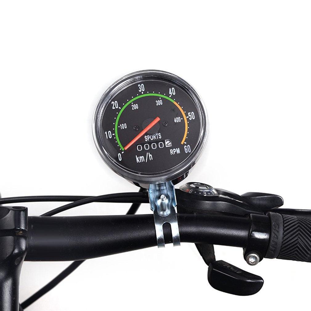 Retro Mountain Road Bike Computer Vintage Bike Speedometer Analog Classical Mechanical Odometer Durable Quality Aluminum Alloy Accurate Mechanical Odometer Speedometer For Bicycle