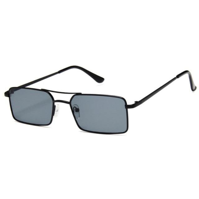 Retro Summer Rectangle Sunglasses For Women Glasses Style New Vintage Design Sun Glasses Metal Lightweight Frame Glasses For Women