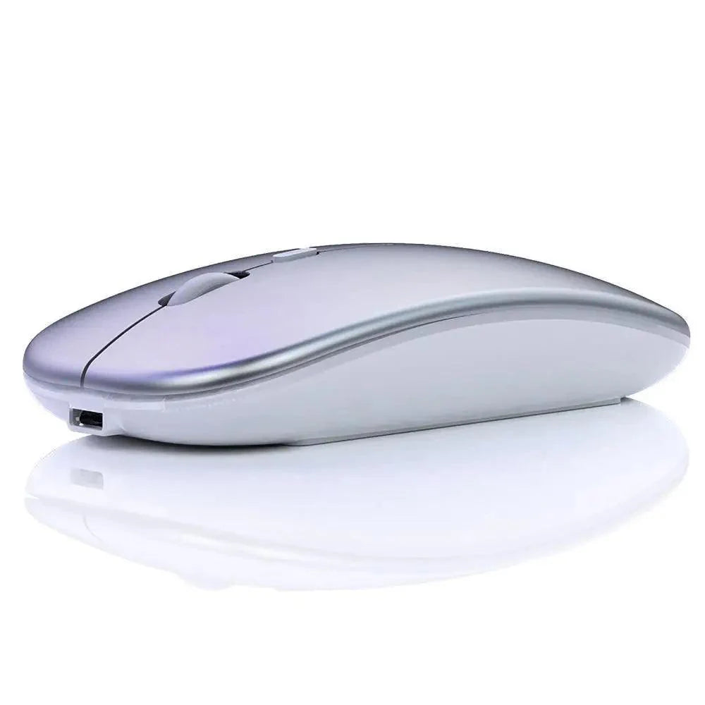 Retro Wireless Mouse RGB Rechargeable Mouse Wireless Computer Mute Mouse Portable Mobile Optical Office Mouse with USB LED Backlit Gaming Office Mouse Laptop