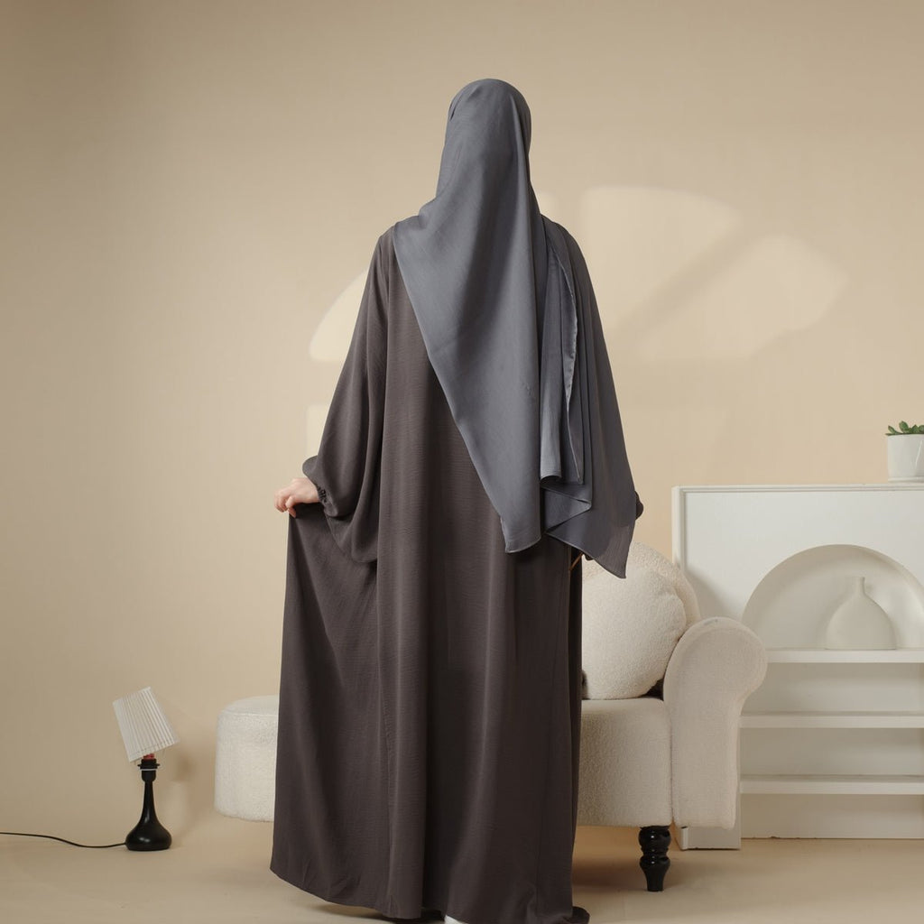Reversible Abaya Made With Crepe Fabric (MA035)