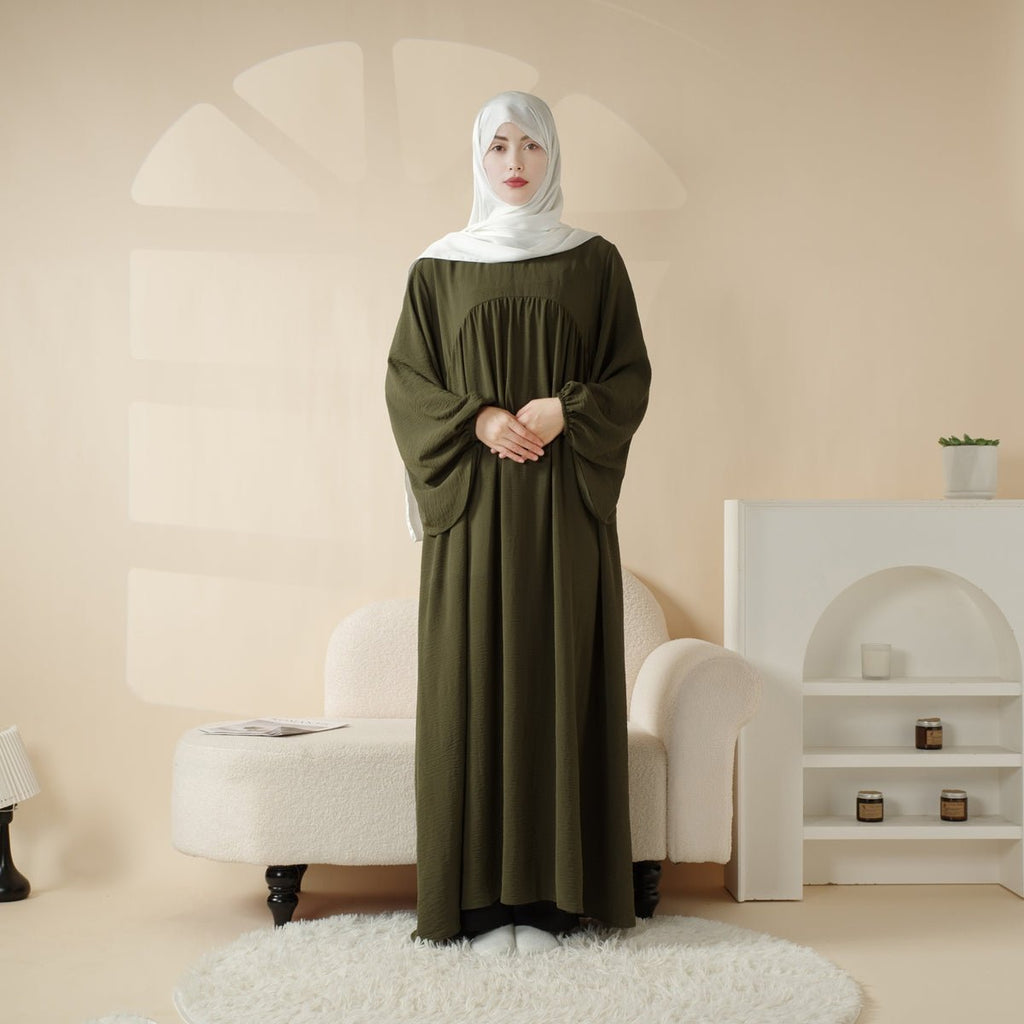 Reversible Abaya Made With Crepe Fabric (MA035)