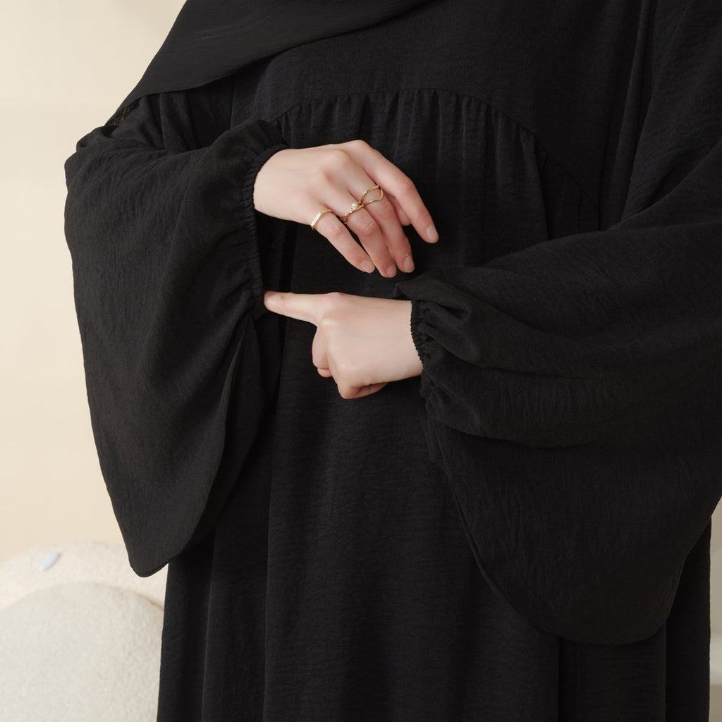 Reversible Abaya Made With Crepe Fabric (MA035)