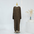 Reversible Jacquard Cardigan & Dress Set(MOA282)