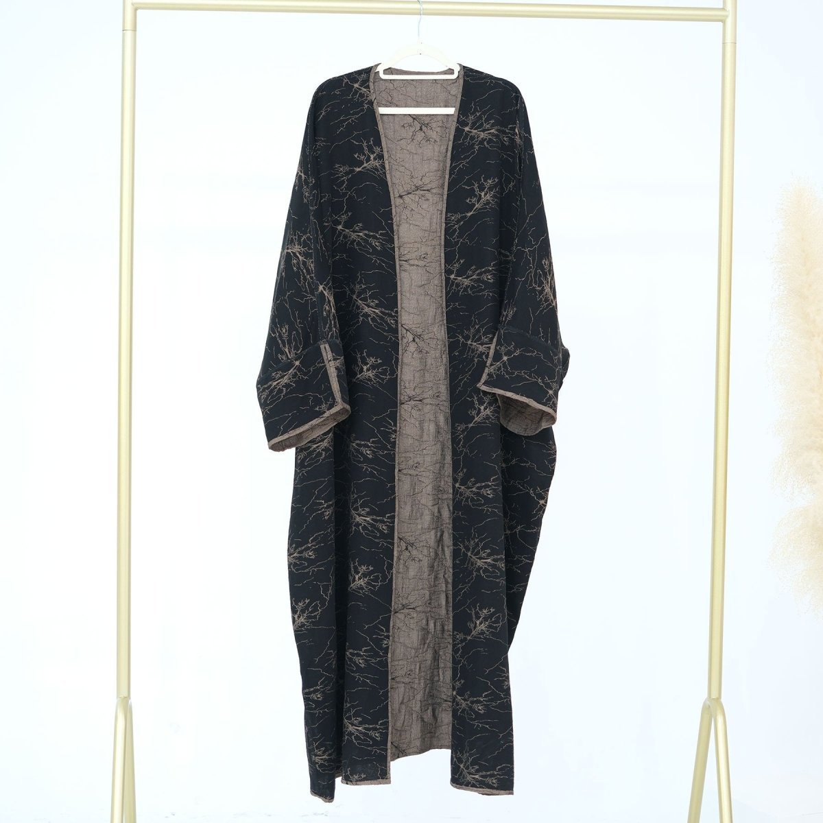 Reversible Jacquard Cardigan & Dress Set(MOA282)