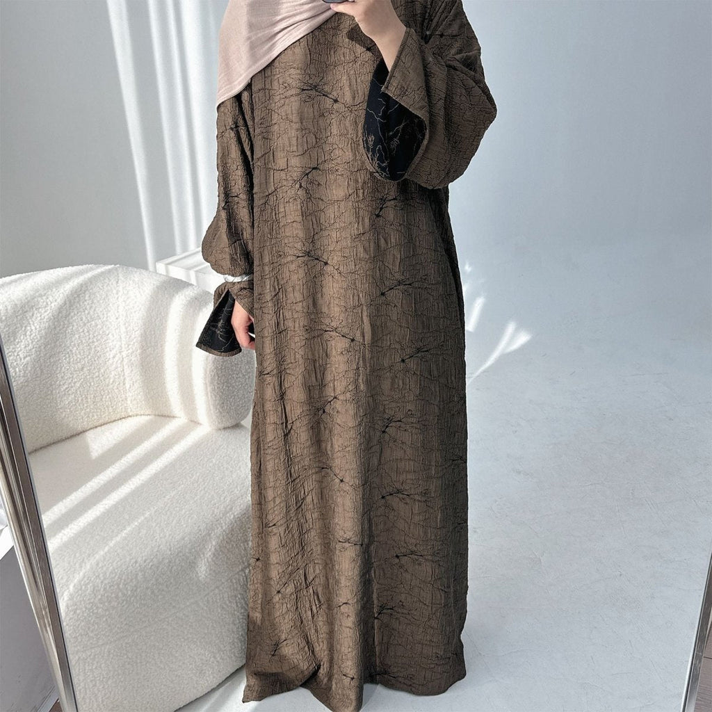 Reversible Jacquard Cardigan & Dress Set(MOA282)