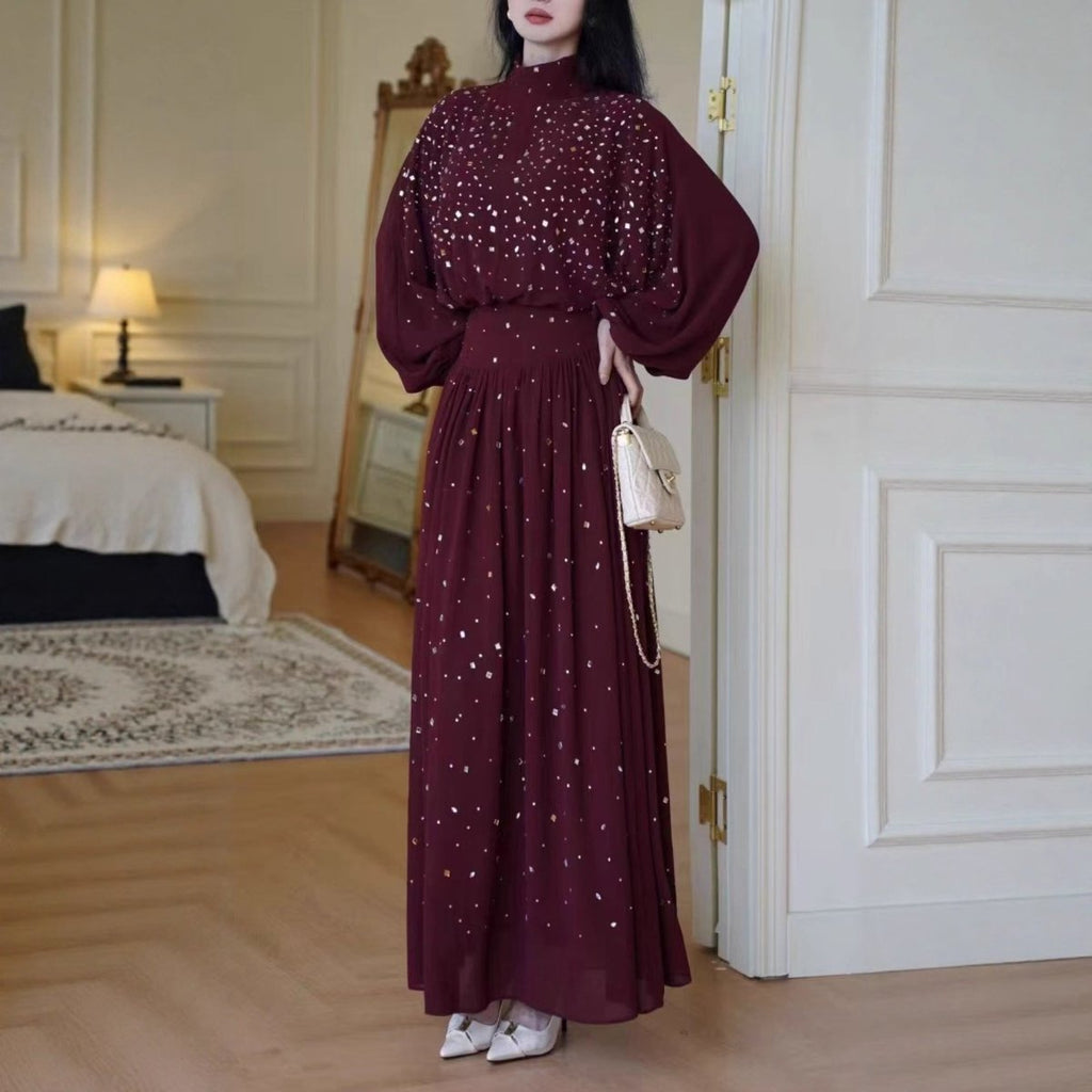 Rhinestone Embellished Two-Piece Set(MS383)