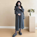 Ribbed Knit Cardigan & Tank Dress Set(MS202)