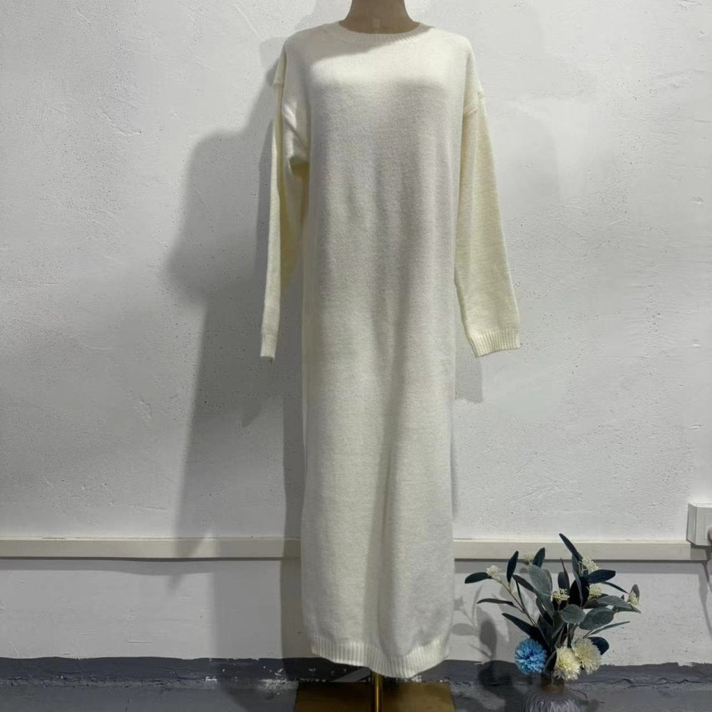 Ribbed Knit Maxi Dress(MS443)