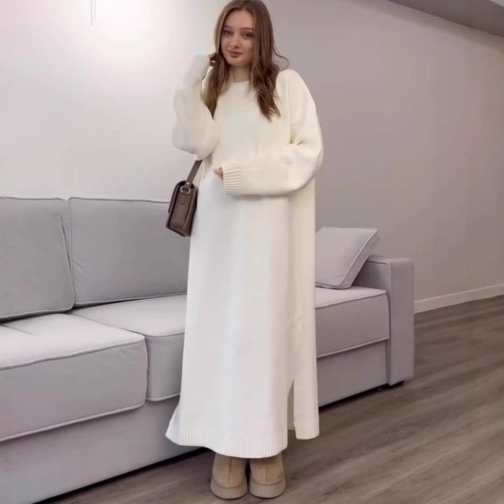 Ribbed Knit Maxi Dress(MS443)