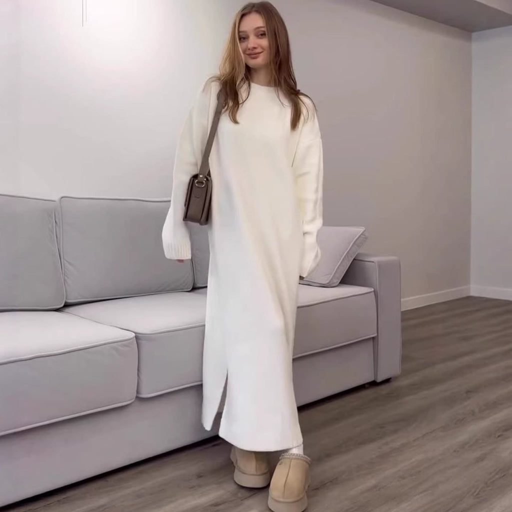 Ribbed Knit Maxi Dress(MS443)