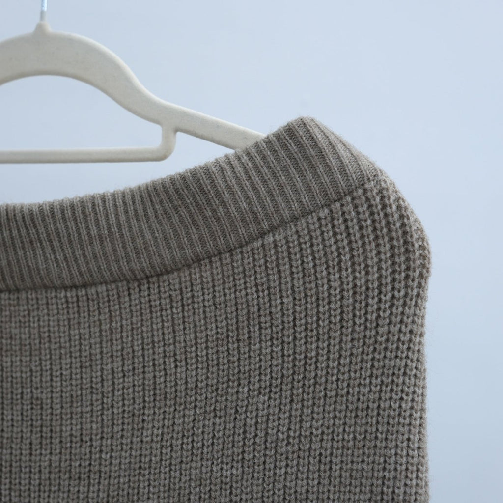 Ribbed Knit Sweater & Skirt Set with Contrast Trim (MS301)