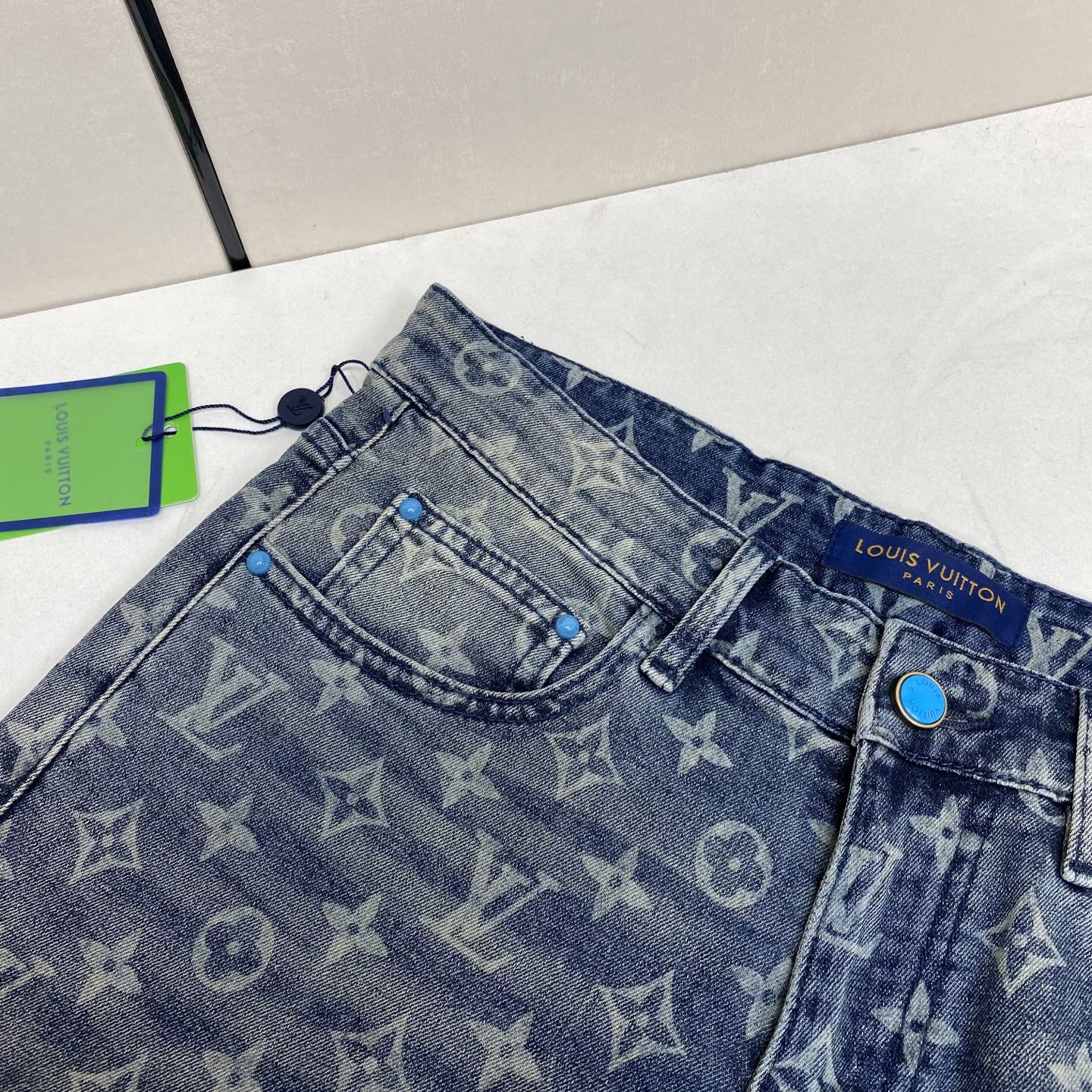 LV Washed denim Shorts