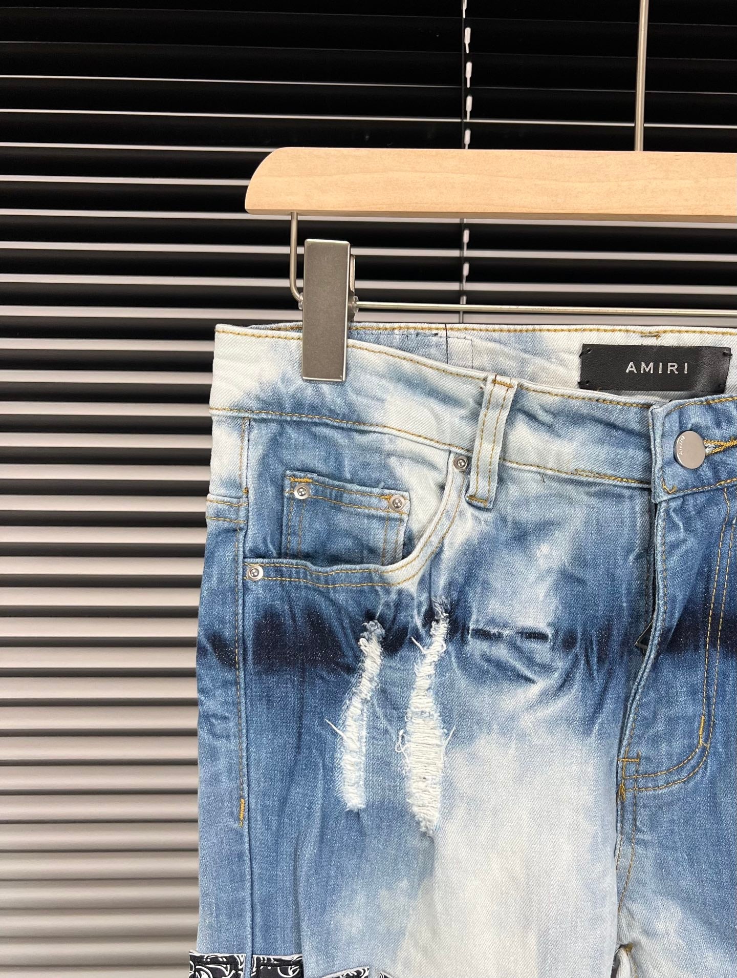 Amiri Distressed Slim Fit Jeans