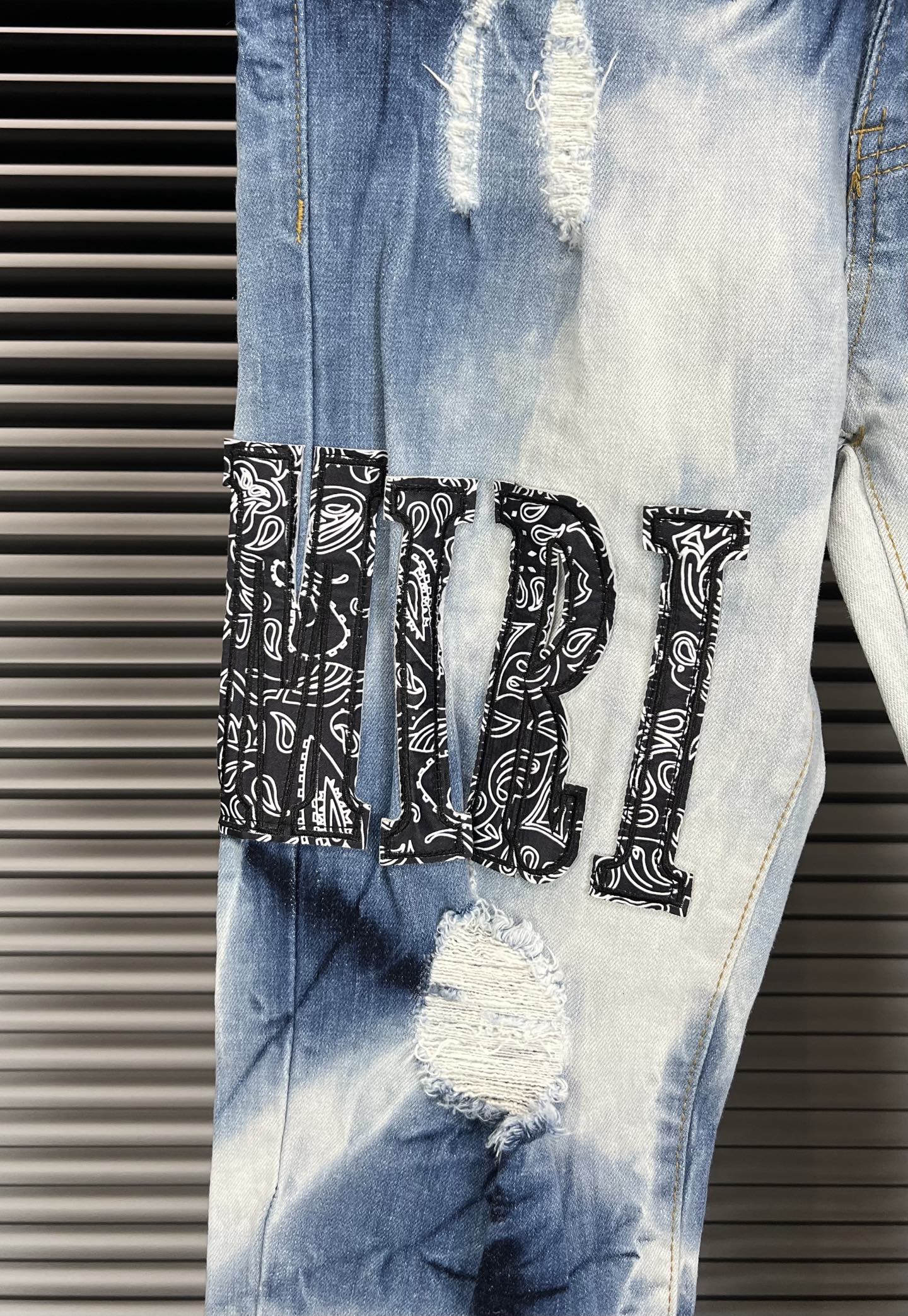 Amiri Distressed Slim Fit Jeans