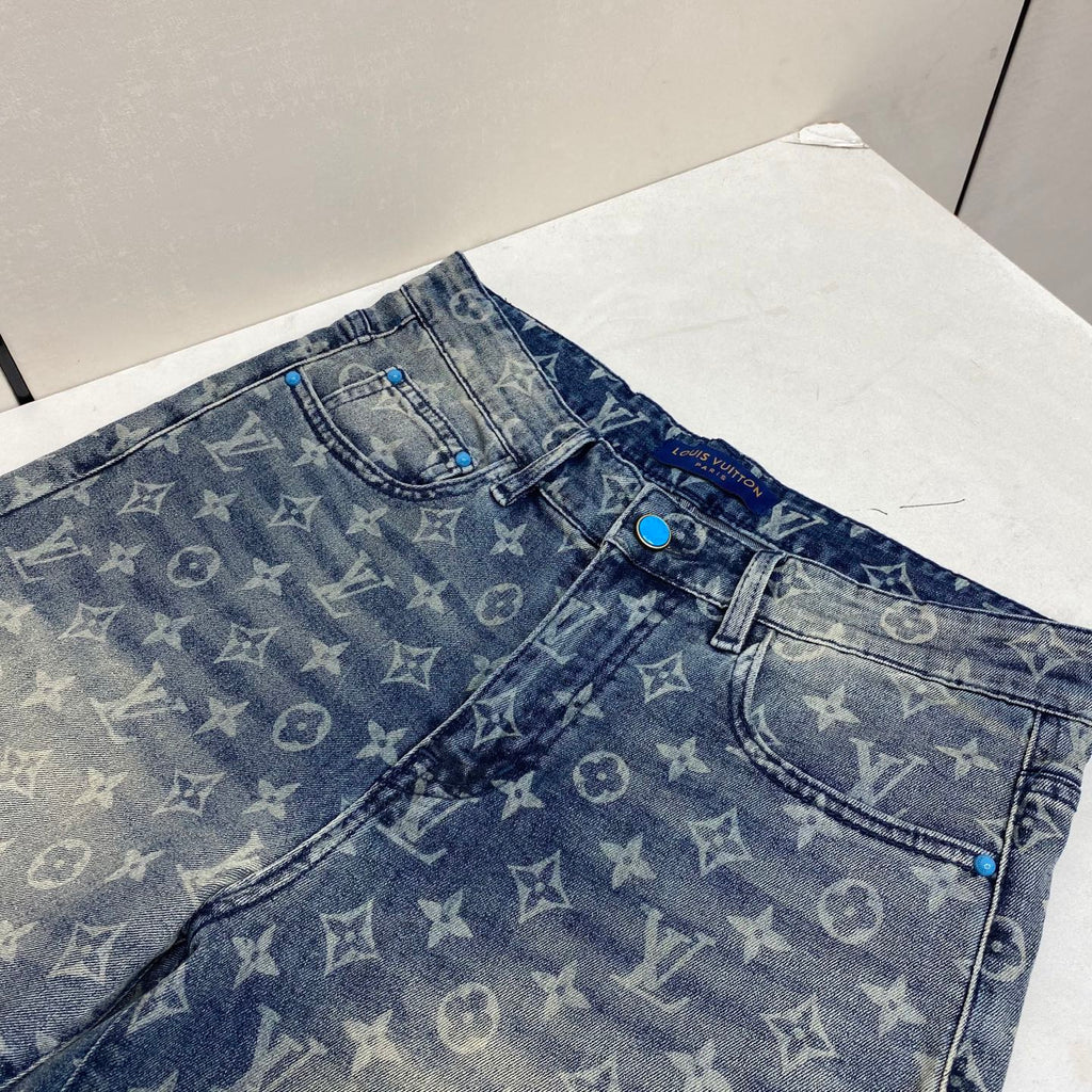 LV Washed denim Shorts