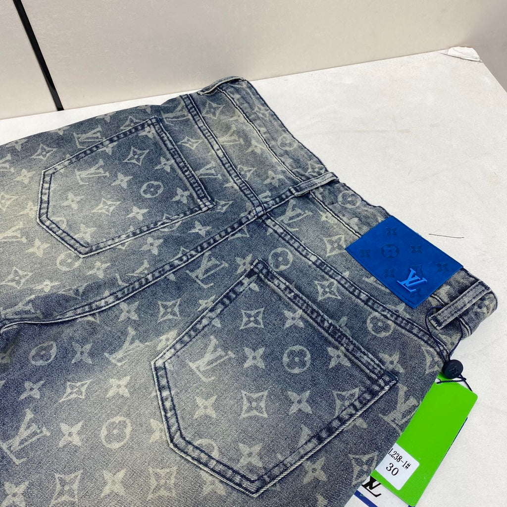 LV Washed denim Shorts