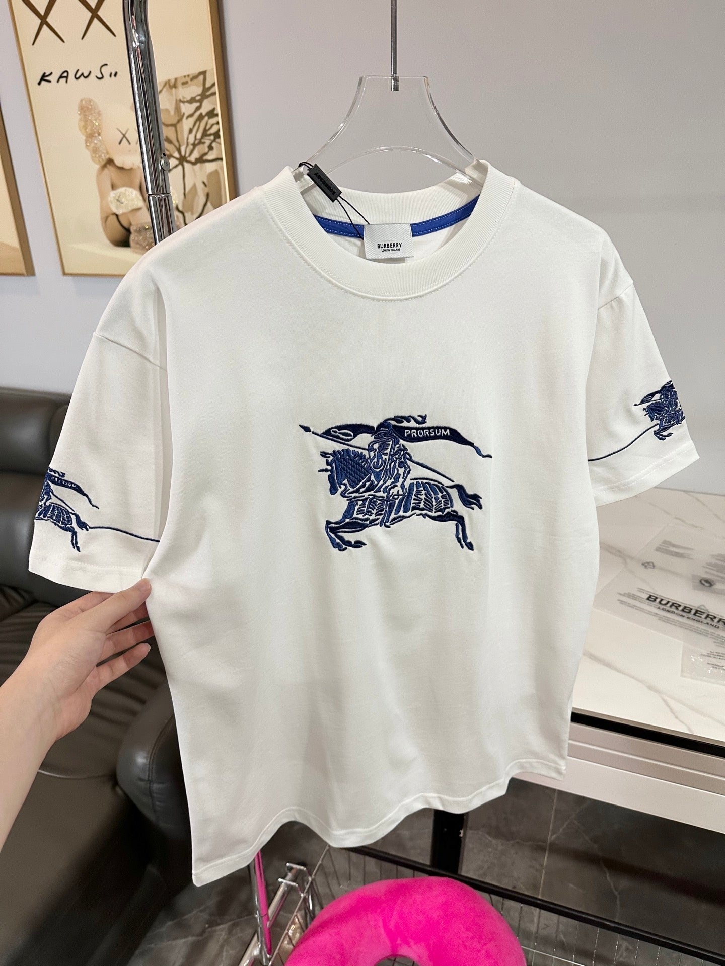 Burberry Patchwork Embroidered T-Shirt