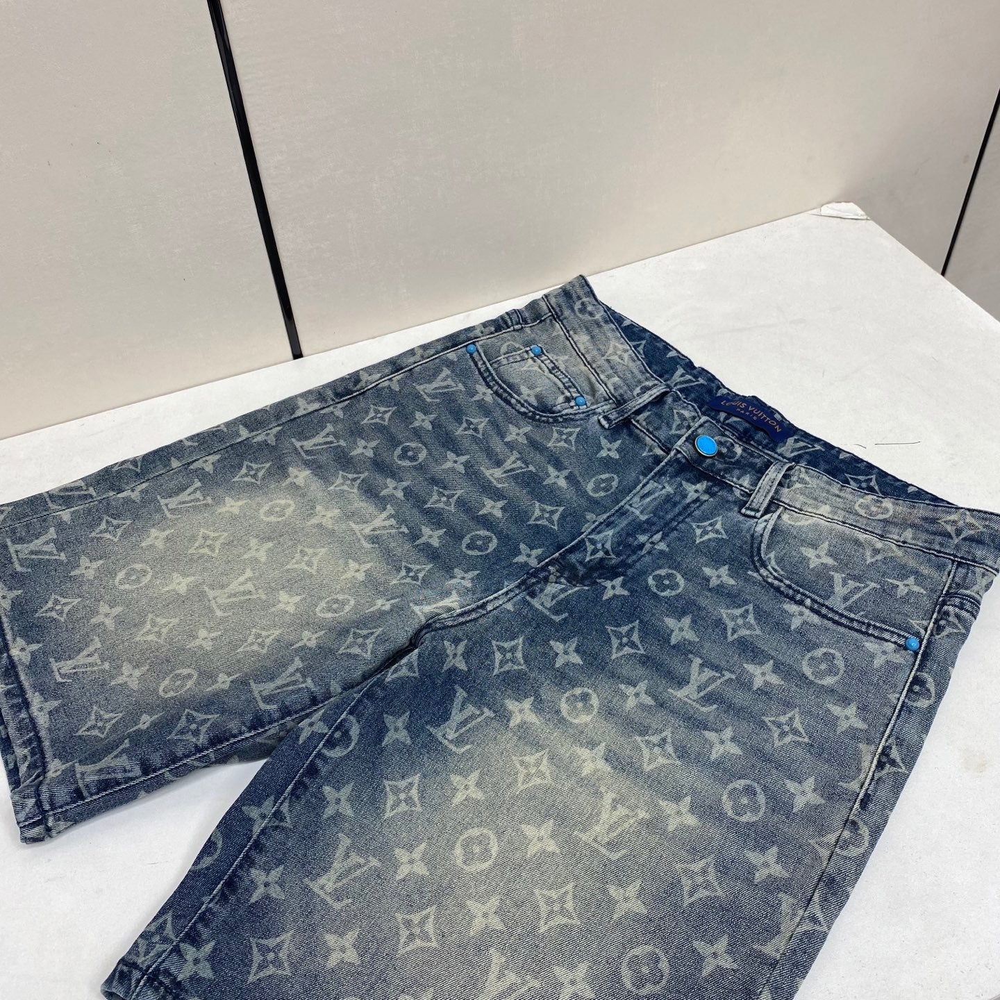 LV Washed denim Shorts