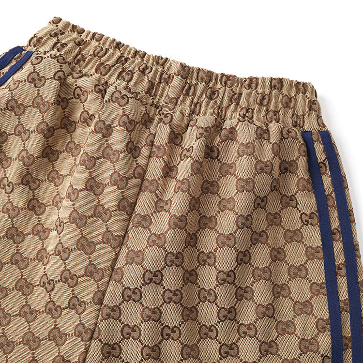GUCCI ✘ AD Adidas callab GG Jacquard Casual Pants