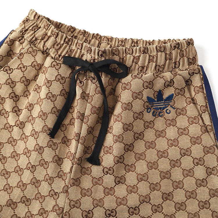 GUCCI ✘ AD Adidas callab GG Jacquard Casual Pants