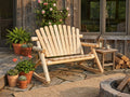 Rocking Outdoor Wooden Bench