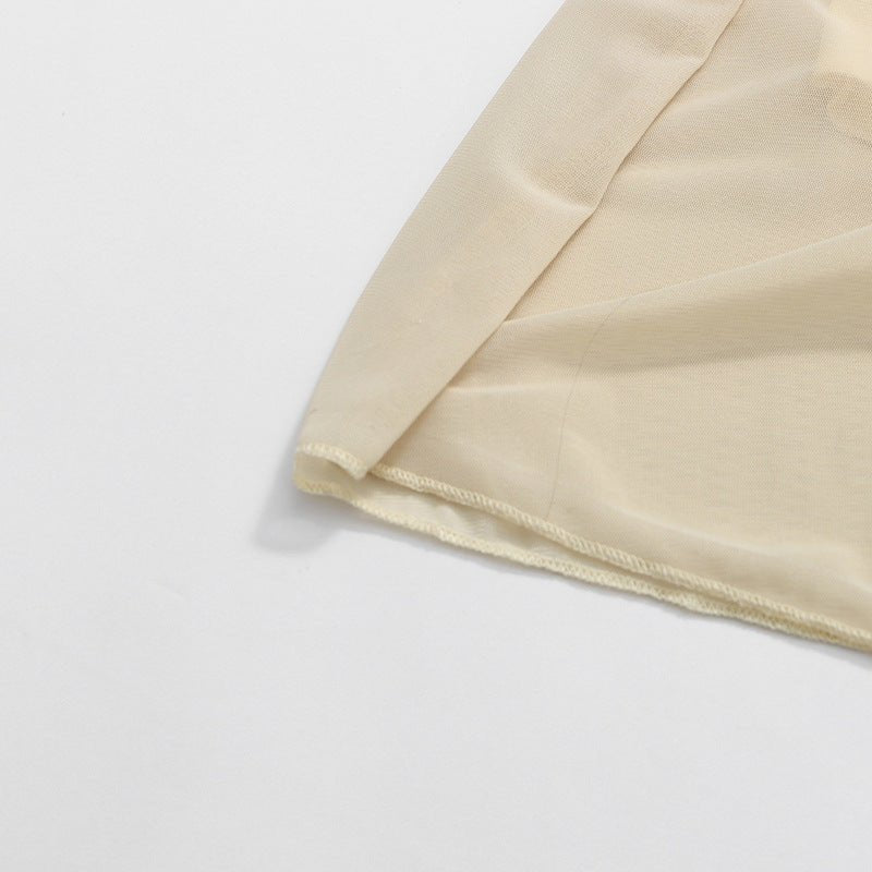 Round Neck Ruched Bodice Lantern Sleeve Floor-Length Dress(MS402)