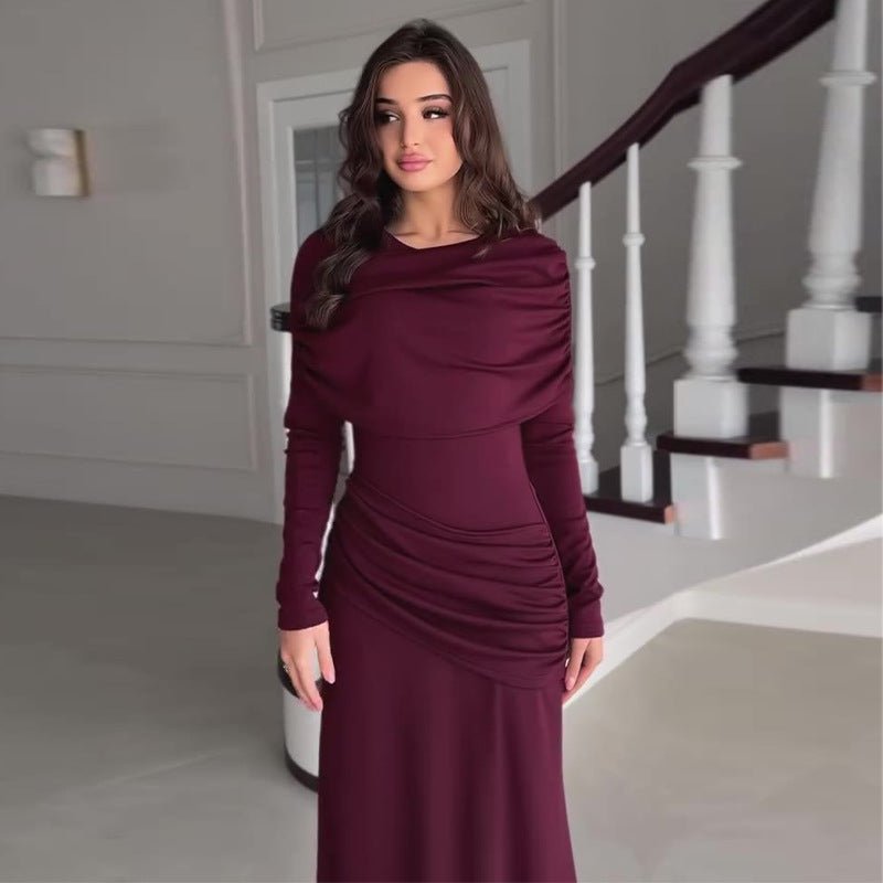Ruched Bodycon Maxi Dress(MS219)