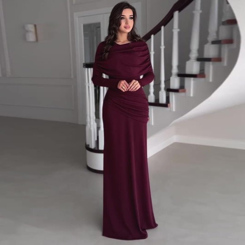 Ruched Bodycon Maxi Dress(MS219)