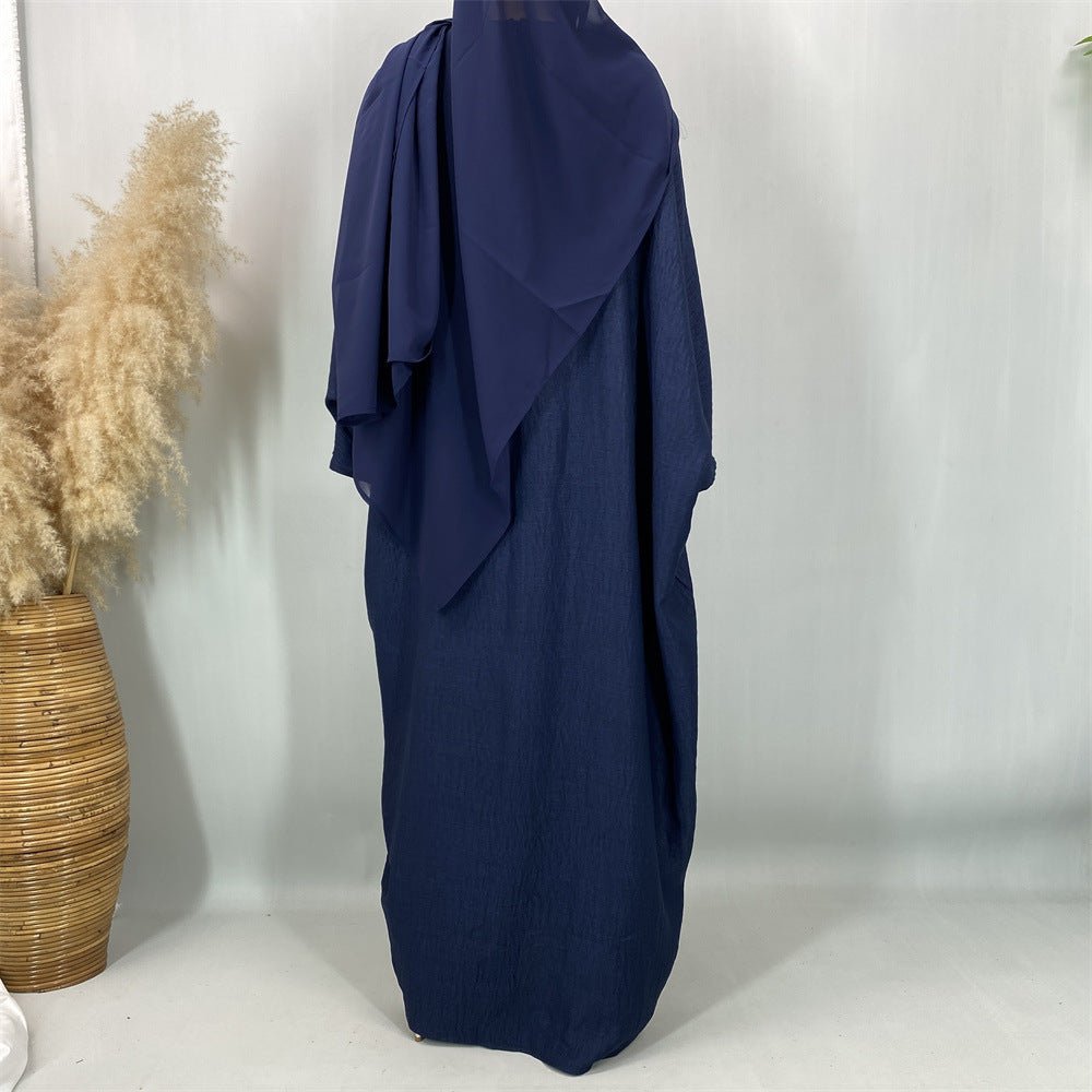 Ruched Drawstring Batwing Top & Wide-Leg Trousers Co-ord Set(MS478)