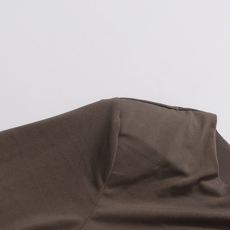 Ruched Dress with Braided Cutout Waist (MS345)