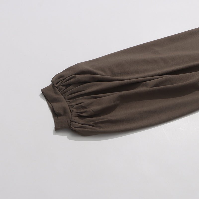 Ruched Dress with Braided Cutout Waist (MS345)