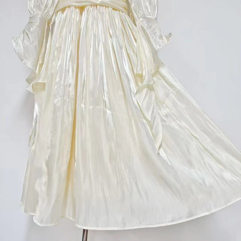Ruched High Neck Evening Gown(MS221)
