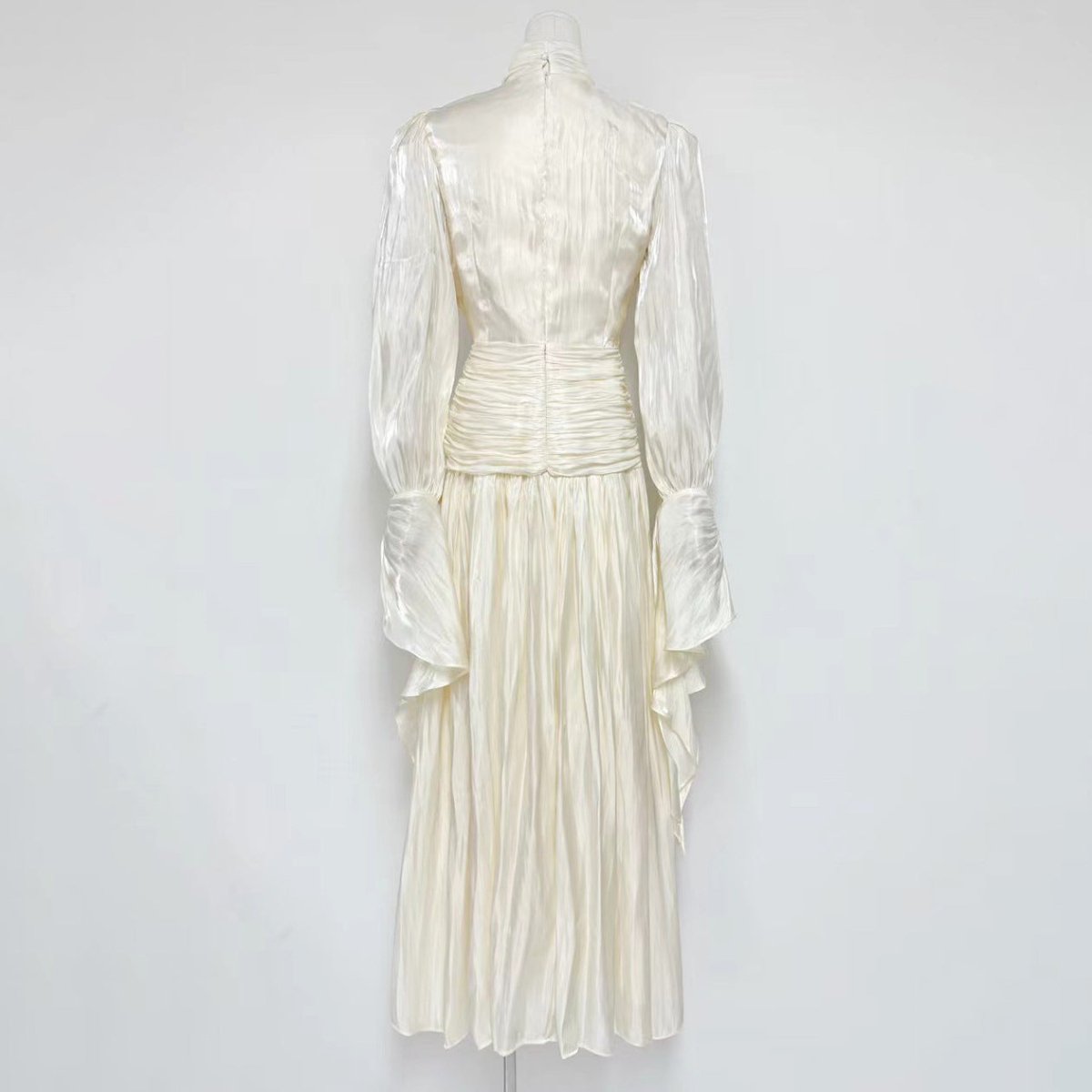 Ruched High Neck Evening Gown(MS221)