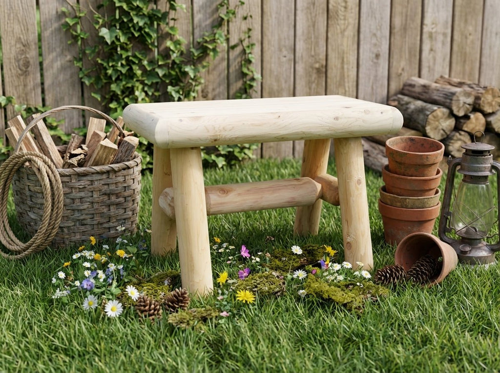Rustic Wooden Outdoor Garden Bench